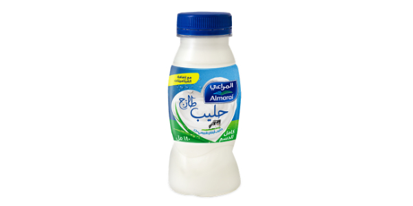 ALMARAI MILK FULL FAT WITH ADDED VITAMINS 180ML PET