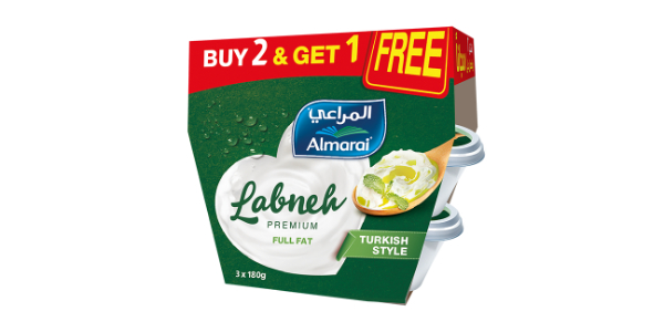ALMARAI TURKISH LABNEH FULL FAT 3X180GM