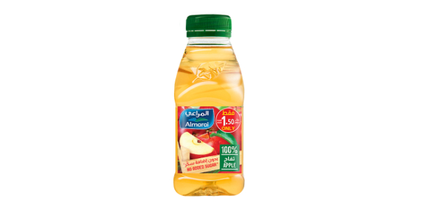 ALMARAI PREMIUM NO ADDED SUGAR APPLE JUICE 200ML