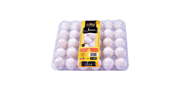 JENAN WHITE LARGE EGGS 1X30PCS