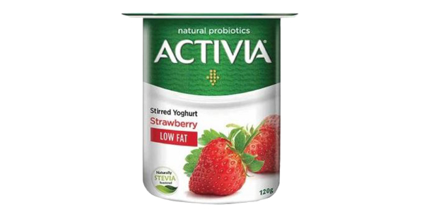 ACTIVIA YOGHURT LOW FAT STRAWBERRY 120G