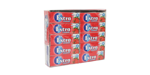 WRIGLEYS EXTRA PELLET STRABERRY