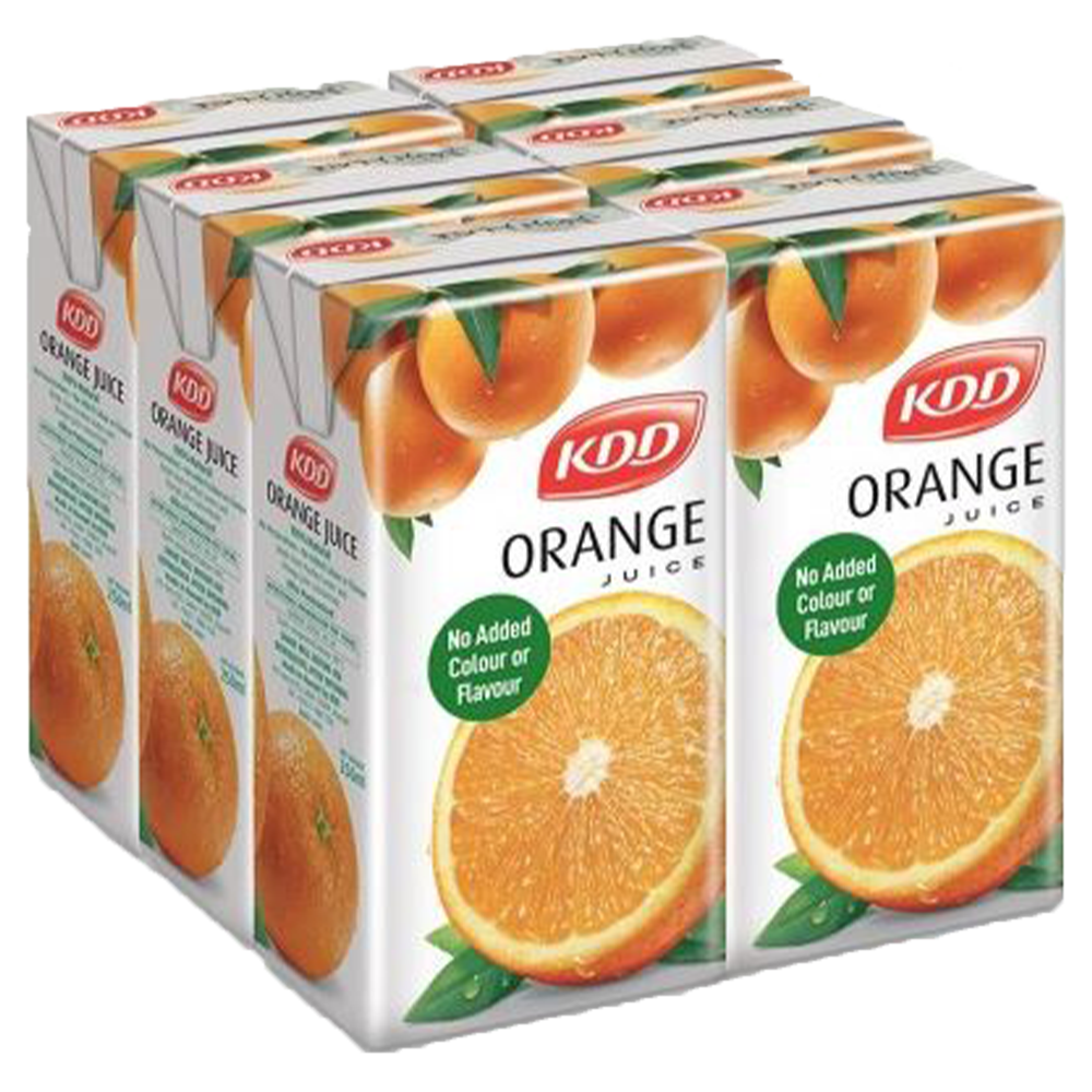 KDD ORANGE JUICE 6 X 250ML
