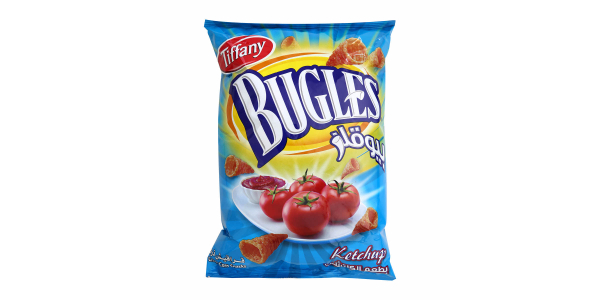 TIFFANY BUGLES CORN SNACK KETCHUP 75 GM