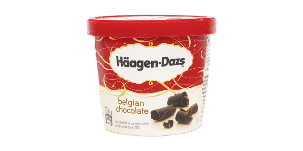 HAAGEN DAZS BELGIAN CHOCOLATE MINICUP ICE CREAM 100ML