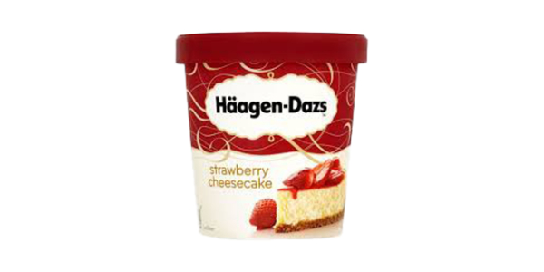 HAAGEN DAZS STRAWBERRY CHEESECAKE MINICUP ICE CREAM 100ML