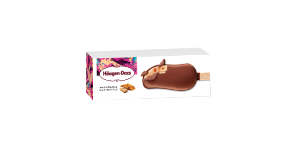 HAAGEN DAZS MACADAMIA NUT BRITTLE STICK ICE CREAM 80ML