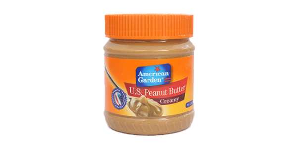 AMERICAN GARDEN CREAMY PEANUT BUTTER 12OZ - 340GM