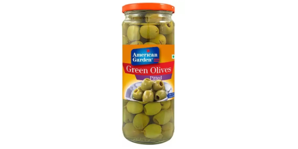AMERICAN GARDEN OLIVES GREEN PITTED 450GM