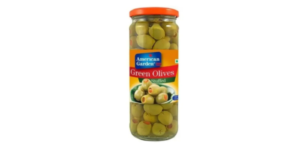 AMERICAN GARDEN OLIVES GREEN STUFFED 450GM