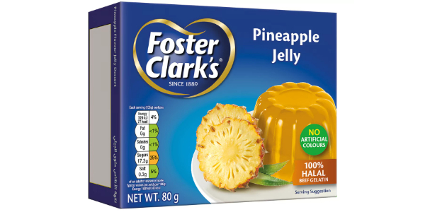 FOSTER CLARKS JELLY PINEAPPLE 80GM