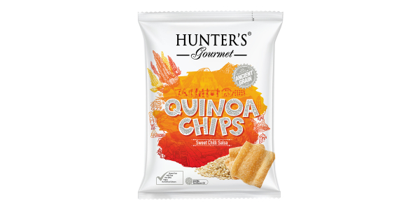 HUNTERS GOURMET QUINOA CHIPS - SWEET CHILLI SALSA 75GM