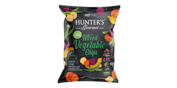 HUNTERS GOURMET MIXED VEGETABLE CHIPS 75GM