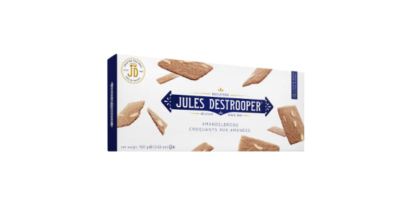 JULES DESTROOPER ALMOND THINS 100GM