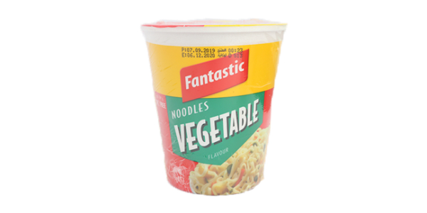 FANTASTIC CUP NOODLES VEGETABLE 70GM