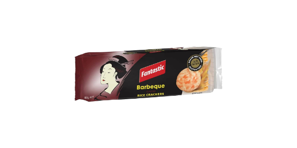 FANTASTIC  RICE CRACKERS BARBEQUE 100GM