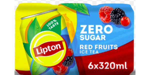 LIPTON ZERO SUGUR RED FRUITS  6X320ML