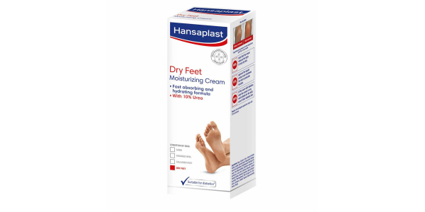 HANSAPLAST DRY FEET MOISTURIZING CREAM WITH 10% UREA 100ML