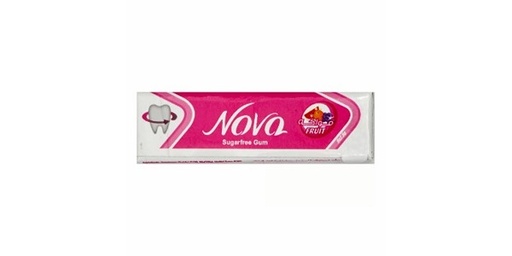 [129530] NOVA CHEWING GUM FRUIT SUGAR FREE 12.5G