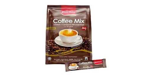 [133340] GOLD CHOICE 3 IN 1 COFFEE MIX 25X20G