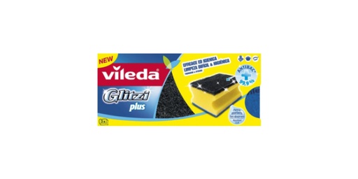 [120058] VILEDA GLITZ WITH SPONGE 3 COUNT