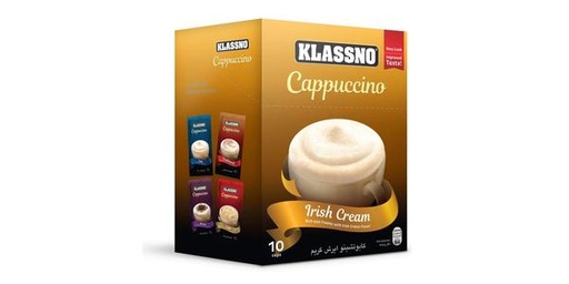 [156845] KLASSNO CAPPUCCINO-IRISH CREAM 10X20G