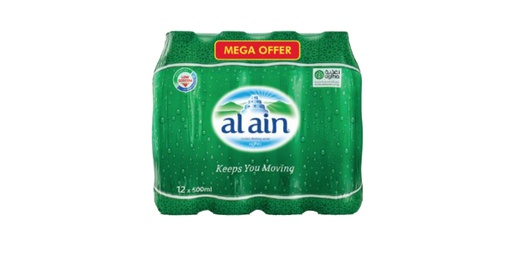 [124209] AL AIN BOTTLED WATER 500MLX10+2 FREE