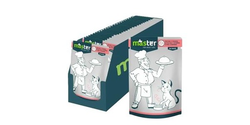 [152452] PET INTEREST MASTER CAT POUCH VEAL MEET IN SAUSE 80G