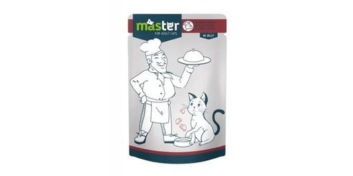 [152455] PET INTEREST MASTER CAT POUCH MEAT IN JELLY 80G