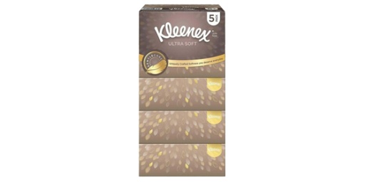 [124393] KLEENEX FACIAL TISSUE ULTRA SOFT 5X96COUNTS