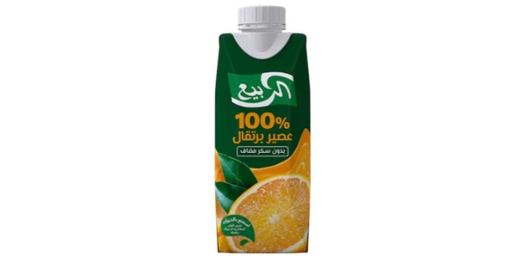 [113465] AL RABIE 100% ORANGE JUICE NO SUGAR 330ML