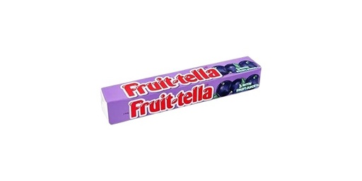 [125696] FRUIT TELLA BLACKCURRANT FRUIT JUICE CHEWS CANDY 36G
