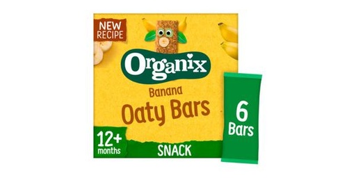 [123119] ORGANIX BANANA OATY BAR 6/6/180G