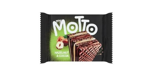 [157444] MY MOTTO HAZELNUT & COCOA CRISPY WAFFER 30G