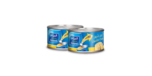 [154480] ALMARAI TIN CHEDDER CHEESE FUL FAT 2X200G SAVE 20%