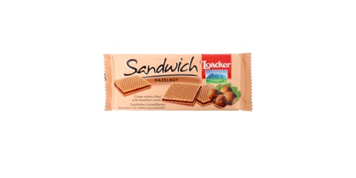 [140677] LOACKER SANDWICH HAZELNUT WAFER 75G