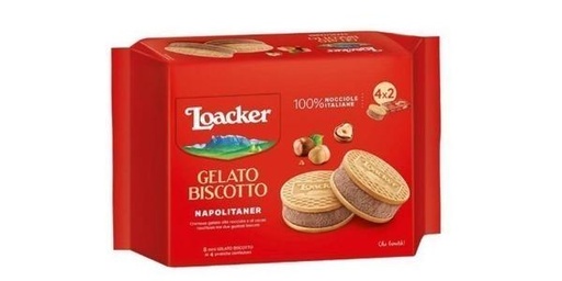 [155598] LOACKER SANDWICH  NAPOLIT0NER ICE CREAM 264G