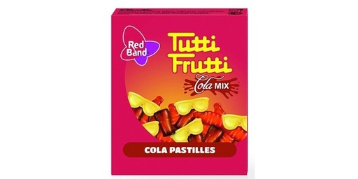 [146955] JELLY BEAN RED BAND TUTTI FRUTTI COLA 18X18G