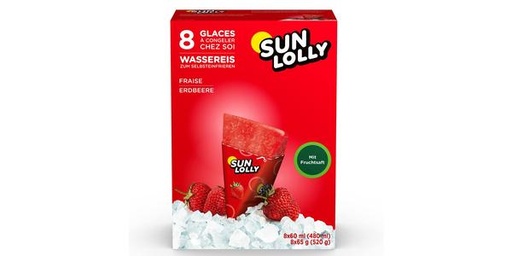[156171] SUNLOLLY ICE STRAWBERRY 8X60ML
