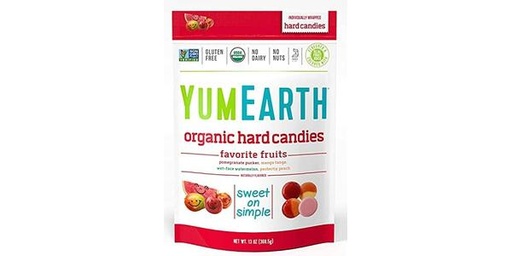 [105323] YUMEARTH ORGANIC HARD CANDYIES FAVORITE FRUIT 93.5G