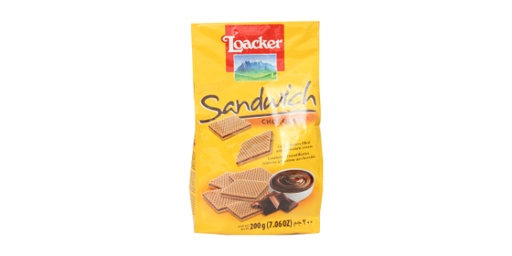 [140671] LOACKER SANDWICH WAFER CHOCOLATE 200G