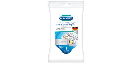 [136480] DR BECKMANN WIPES FOR GOLD & SILVER 12S
