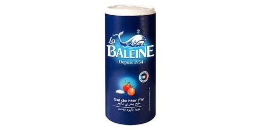 [154108] LA BALEINE FINE SEA SALT IODISED 600G