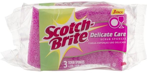 [130282] SCOTCH BRITE SCRUB SPNG DELICATE DUTY 3S