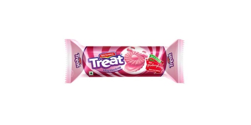[154072] BRITANNIA TREAT FRUIT CREAM STRAWBERRY 100G
