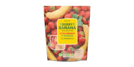 [143389] SAINSBURY'S FROZEN BERRY BANANA SMOOTHIE MIX 480G