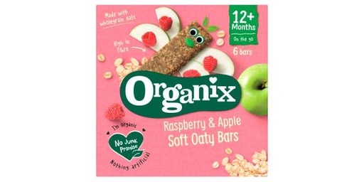 [123122] ORGANIX RBERRY&APPLE OATY BARS 6/6/180G