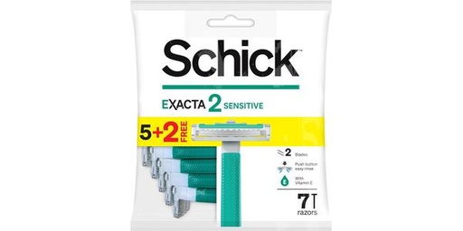 [130265] SCHICK EXACTA 2 SENSATIVE RAZOR BLADES REFILL 2PCS