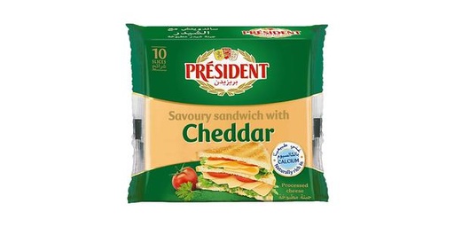 [157461] PRESIDENT SLICES CHEDDAR FOR SANDWICH 200G