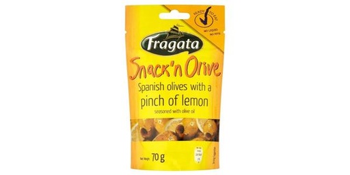 [124283] FRAGATA SNACK & OLIVE WITH PICH OF LEMON 70G
